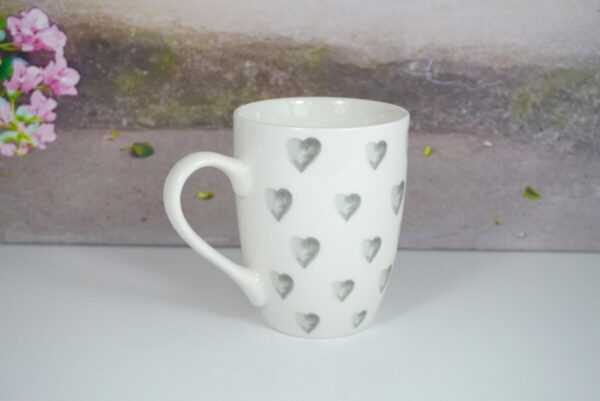 Wurm Henkelbecher Kaffeetasse Grey Heart