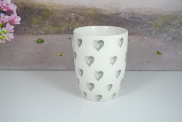 Wurm Henkelbecher Kaffeetasse Grey Heart