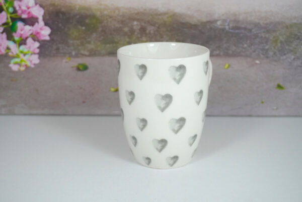 Wurm Henkelbecher Kaffeetasse Grey Heart