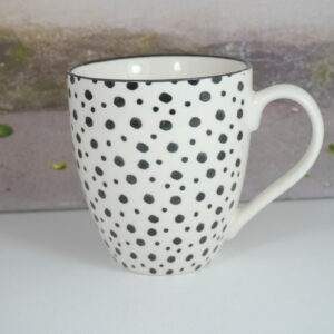 Wurm Henkelbecher Tasse Pott XL Black Points