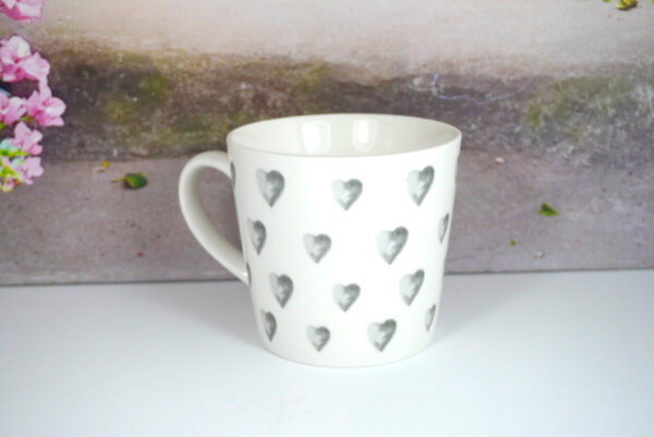 Wurm Henkelbecher Tasse Pott XL Grey Heart