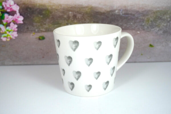 Wurm Henkelbecher Tasse Pott XL Grey Heart
