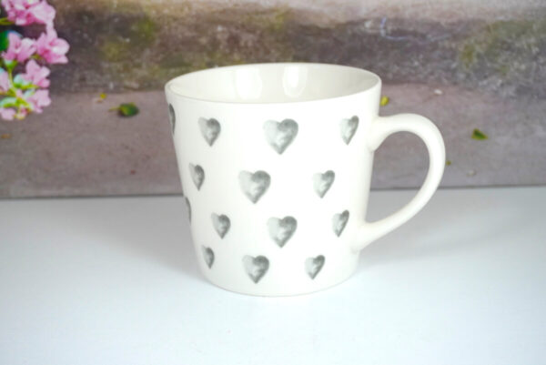 Wurm Henkelbecher Tasse Pott XL Grey Heart