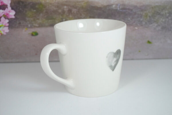 Wurm Henkelbecher Tasse Pott XL One Grey Heart