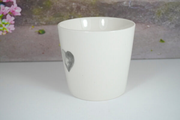 Wurm Henkelbecher Tasse Pott XL One Grey Heart