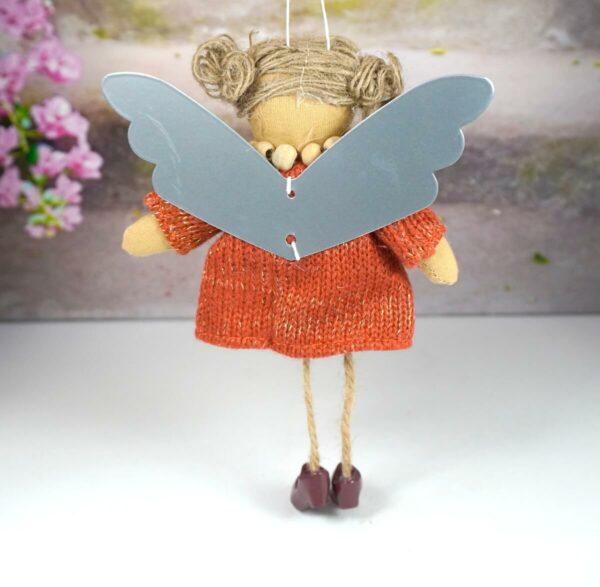 Baden Schutzengel Aufhänger Mary Strickkleid Rost