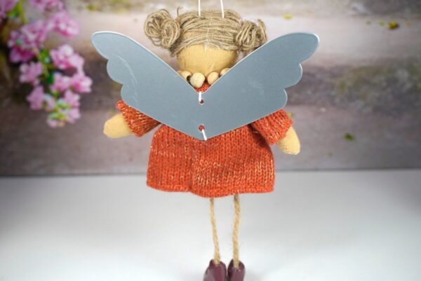 Baden Schutzengel Aufhänger Mary Strickkleid Rost