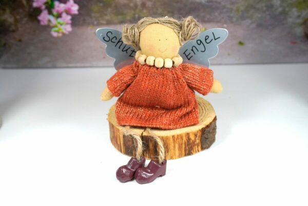 Baden Schutzengel Aufhänger Mary Strickkleid Rost