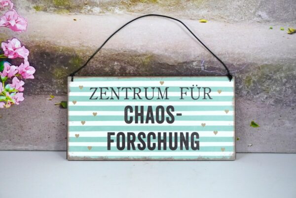 Deko Blechschild Zentrum Für Chaos Forschung