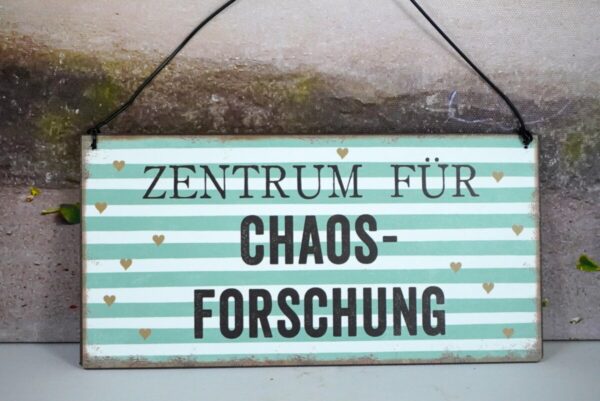 Deko Blechschild Zentrum Für Chaos Forschung