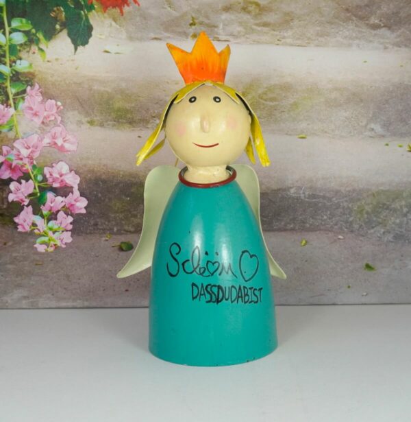 Deko Figur Blechpuppe Little König Schön Dass Du Da Bist