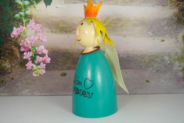 Deko Figur Blechpuppe Little König Schön Dass Du Da Bist