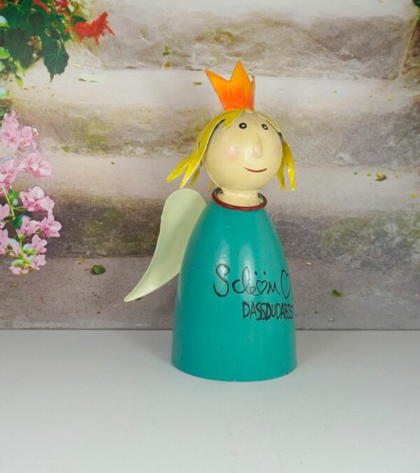 Deko Figur Blechpuppe Little König Schön Dass Du Da Bist
