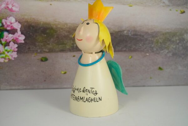 Deko Figur Blechpuppe Petit König Beginne den Tag mit einem Lächeln
