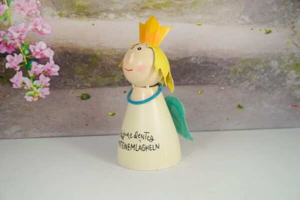 Deko Figur Blechpuppe Petit König Beginne den Tag mit einem Lächeln