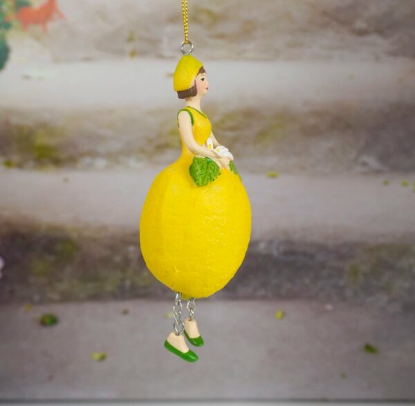 Deko Figur Blumenmädchen Zitronenmädchen zum Hängen