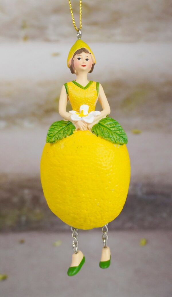Deko Figur Blumenmädchen Zitronenmädchen zum Hängen