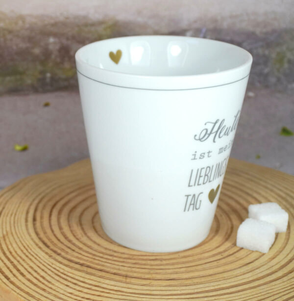 Krasilnikoff Kaffeebecher Mug Cup Heute ist mein Lieblings Tag