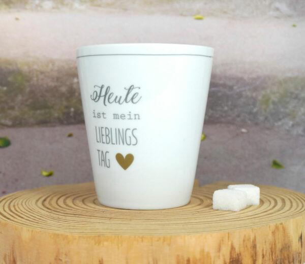 Krasilnikoff Kaffeebecher Mug Cup Heute ist mein Lieblings Tag