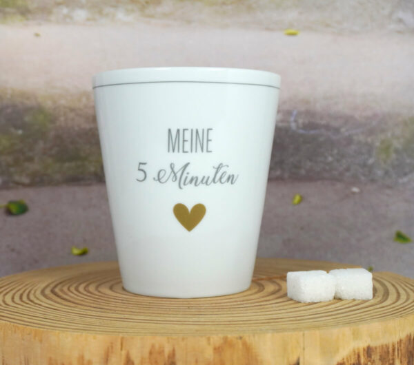 Krasilnikoff Kaffeebecher Mug Cup Meine 5 Minuten