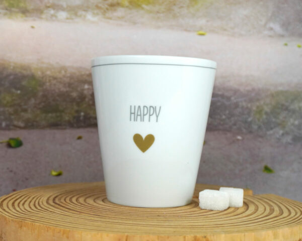 Krasilnikoff Kaffeebecher Mug Happy