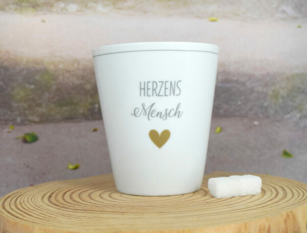 Krasilnikoff Kaffeebecher Mug Herzens Mensch