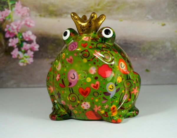 Pomme Pidou Spardose Money Bank Frosch Freddy Herzchen Grün