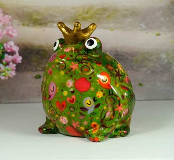 Pomme Pidou Spardose Money Bank Frosch Freddy Herzchen Grün