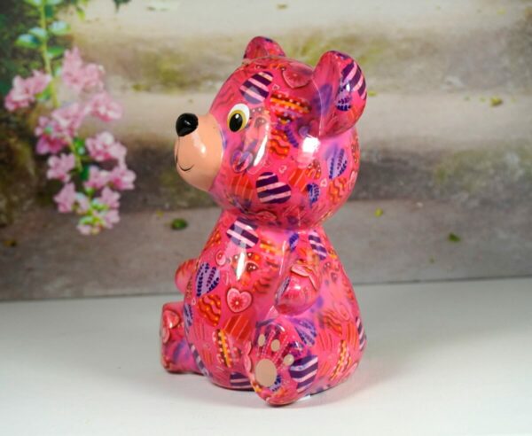 Pomme Pidou Spardose Money Bank Teddy Toto Pink Herzchen