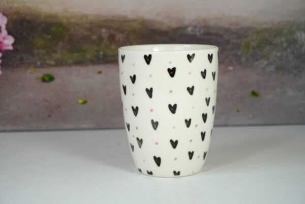 Wurm Henkelbecher Sprüche Tasse Kaffee Pott Heart