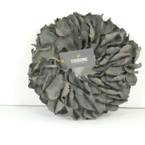 Couronne Palmkranz Naturkranz Palm Petal Wreath getrocknet Grey 25cm ∅