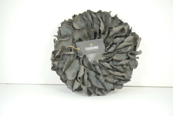 Couronne Palmkranz Naturkranz Palm Petal Wreath getrocknet Grey 25cm ∅