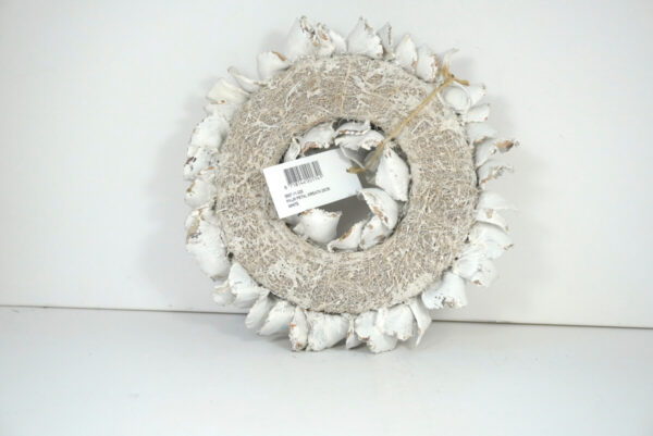 Couronne Palmkranz Naturkranz Palm Petal Wreath getrocknet White 25cm ∅