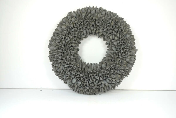 Couronne Türkranz Naturkranz Bakuli Trocken Wreath Grey 30 ∅