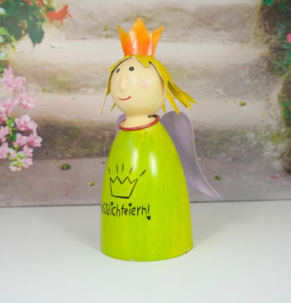Deko Figur Blechpuppe Little König lass dich feiern