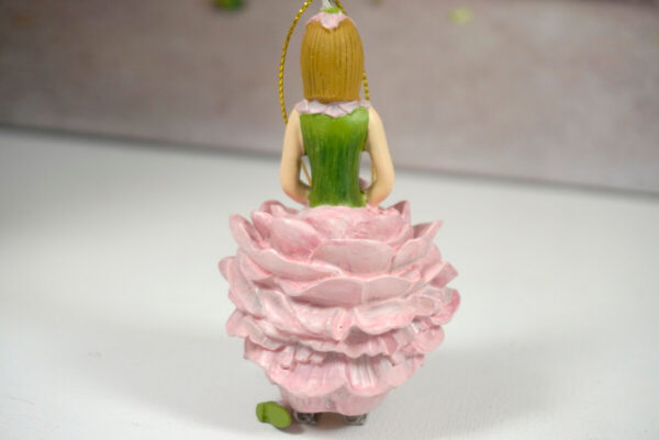 Deko Figur Blumenmädchen Pfingstrosenmädchen Rosa zum Hängen