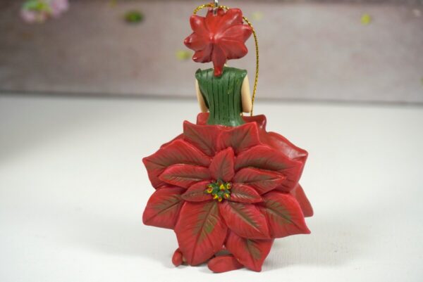 Deko Figur Blumenmädchen Weihnachtssternmädchen zum Hängen