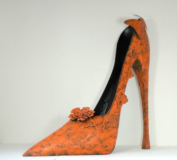 Deko High Heel Schuh Magische Deko XXL Big Orange