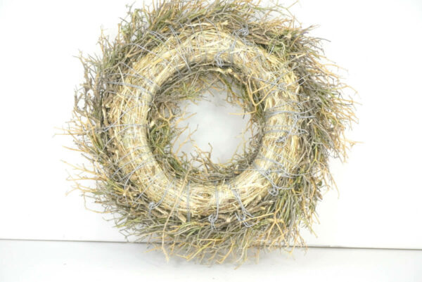 Naturkranz Wandkranz Iron Bush getrocknet Grün 30cm ∅