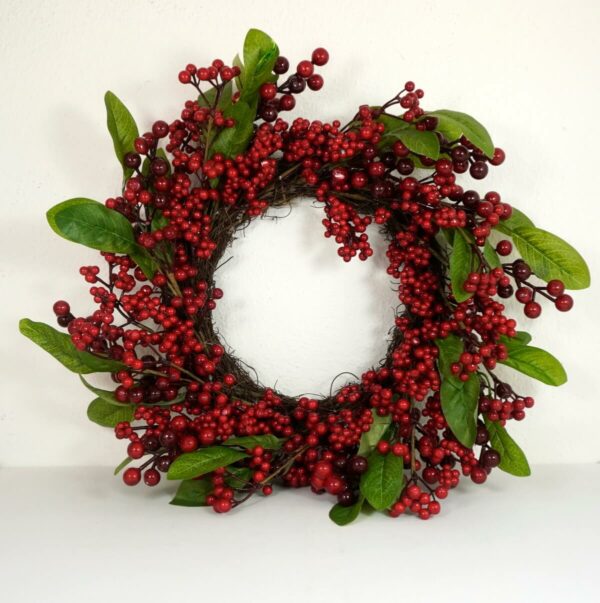 Dekokranz Naturkranz Tischkranz Berry Kranz 53 cm ∅