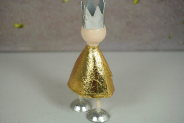 Pape Deko Figur Blechpuppe Litte King Silber Gold
