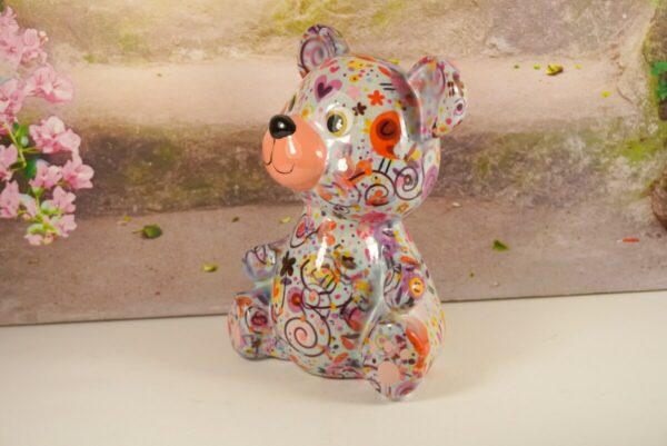 Pomme Pidou Spardose Money Bank Teddy Toto Bleu Herzchen