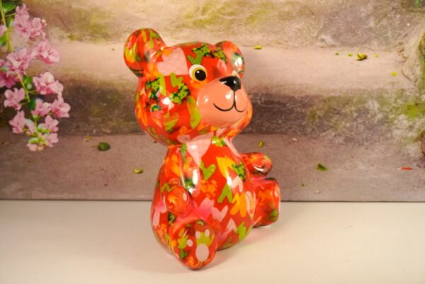 Pomme Pidou Spardose Money Bank Teddy Toto Rot Herzchen