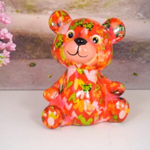 Pomme Pidou Spardose Money Bank Teddy Toto Rot Herzchen