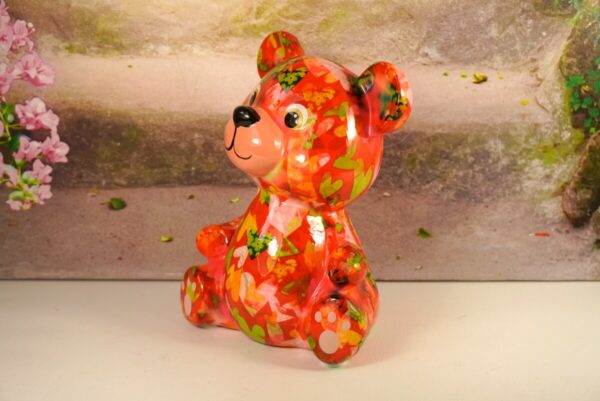 Pomme Pidou Spardose Money Bank Teddy Toto Rot Herzchen