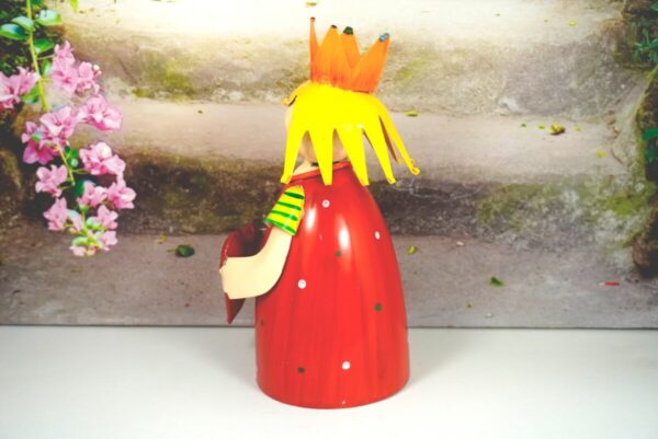 Deko Figur Dekoration Blechpuppe Little König mit Herz Rot