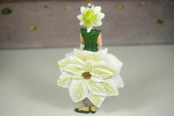 Deko Figur Blumenmädchen Poinsettiamädchen zum Hängen