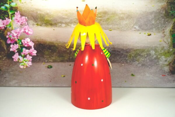 Deko Figur Dekoration Blechpuppe Little König mit Herz Rot