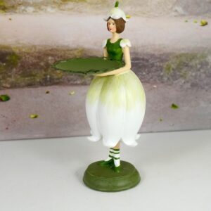 Dekofigur Teelichthalter Blumenmädchen Maiglöckchenmädchen