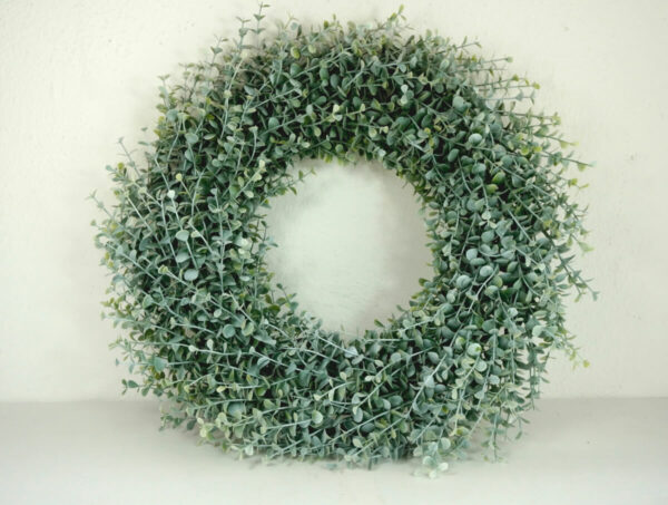 Dekokranz Wandkranz Tischkranz Kunstkranz Eukalyptuskranz 44cm ∅